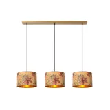 TANSELLE Pendant light-Multic.-3xE27-60W-Bamboo