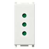 2P+E 10A P11 outlet white