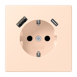 SCHUKO socket with USB charger LC32091 LC1520-15CA228