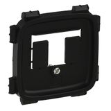 Cover plate Valena Allure - TAE/TDO socket cover - black