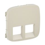 Cover plate Valena Allure - double RJ 45/RJ 11 socket - ivory