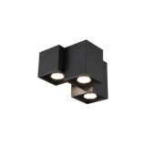 Fernando ceiling lamp 3-pc GU10 matt black