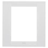 GEO PLATE - BRITISH STANDARD - TECHNOPOLYMER - 1-GANG  - WHITE - CHORUSMART