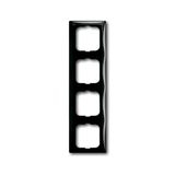 2514-95-507 Cover Frame 4gang(s) château-black - Basic55