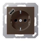 SCHUKO socket with USB type A A1520-18AMO