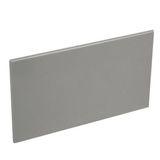 British standard blanking cover plate Arteor for 2 gang box - magnesium