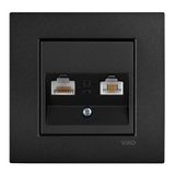 Novella-Trenda Black Data+Numerical Phone Socket (Jacksız)