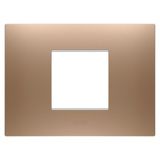 EGO PLATE - IN PAINTED TECHNOPOLYMER - 2 MODULES - SOFT COPPER - CHORUSMART