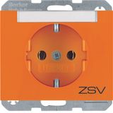 SCHUKO soc. out. "ZSV" imprint, K.1, orange glossy