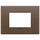 Plate 3M metal brushed dark bronze