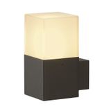 GRAFIT wall lamp, E27, max. 11W, IP44, anthracite/white