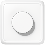 Rotary dimmer LED with rotary on/off CD5544.03VWW