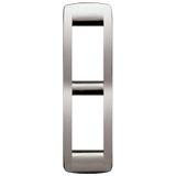 Rondò plate 2Mpan metal brushed nickel