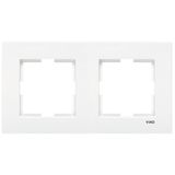 Karre Accessory White Two Gang Frame