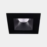 Downlight Play Deco Symmetrical Square Fixed 11.9W LED neutral-white 4000K CRI 90 19.1º PHASE CUT Black/Black IP54 1239lm