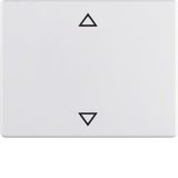 Rocker imprinted arrows symbol, arsys, p. white glossy