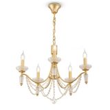 Elegant Zoe Chandelier Gold