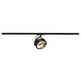 KALU TRACK QPAR111 lamp head, black, incl. 1-circuit adaptor