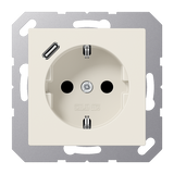 SCHUKO socket with USB type C A1520-18C