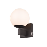 Kula H2O wall lamp 1-pc E14 matt black