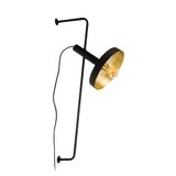 WHIZZ WALL LAMP 1XE27 BLACK GOLD