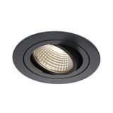 NEW TRIA DL ROUND Set Downlight, 6W, 3000K, 38ø, matt black