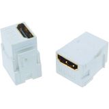 Keystone 2 x HDMI-Buchse,Typ A19 polig, reinweiß