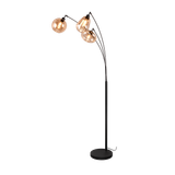 Lumina floor lamp 3-pc E14 matt black/amber