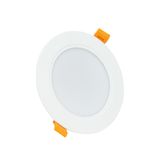 DURE 3 DOWNLIGHT 8W WW 230V 110DEG IP54 IK06 118X31 WHITE ROUND INTEGRATED DRIVER