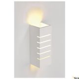 GL 100 SLOT wall lamp, E14, max. 40W, angular, white plaster