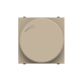 N2260.2 CV Universal rotatory/push dimmer - 2M - Champagne