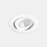 Downlight Play Flat Round Adjustable 12.5W TW 2700K-6500K CRI 90 44.4º DALI DT8 White IP23 1061lm