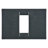 VIRNA PLATE - IN TECHNOPOLYMER GLOSS FINISHING - 1 GANG - METALLIC SLATE - SYSTEM