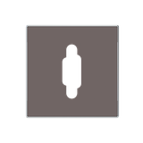 8555.5 TP VGA con unit cover plate VGA 1 gang Brown - Sky Niessen