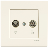 Karre Beige TV-Radio Socket Transitive (7-12-dB)