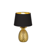 Pineapple table lamp 43 cm E27 gold/black