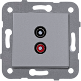 Novella-Trenda Anthracite Music Broadcast (Speaker) Socket