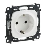 2P+E OUTLET SCHUKO SHUT AUTO TERM  WHITE ALLURE