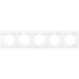 Karre Clean Accessory White Five Gang Frame