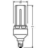 DPRO 8W/825 220-240V E14 10X1      OSRAM