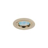 Twistlock GU10 Die-Cast Downlight Brass