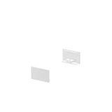 GRAZIA 20 Endcap, 2 pcs., flat Version, white