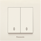 Karre Plus Beige Two Gang Switch-Two Way Switch