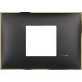 CLASSIA - COVER PLATE 2P CENTERED BLACK GOLD