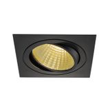 NEW TRIA LED DL SQUARE Set, 25W, 2700K, 30ø, matt black