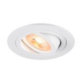 NEW TRIA® 75, recessed ceiling light, round, max. 10W GU10, white