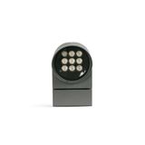 MUUR 250 PROJ. DARK GREY LED 28,5W 3000K 36D