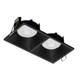 2/Lights Recessed Spot Black Fino