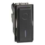 L.NOW-1WAY SWITCH 2P 16AX 1M BLACK