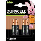 DURACELL Accu HR03 AAA 750mAh BL4